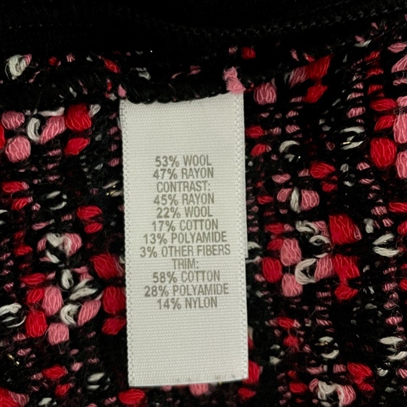 St John Tweed Fringe Cropped Evening Jacket Blazer Milano Knit Size 10 Medium - Picture 7 of 10